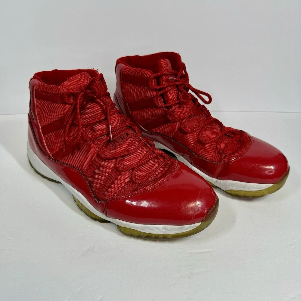 Nike Air Jordan 11 Retro High Win Like '96 Red Shoes Sneakers 378037-623 Sz 11.5